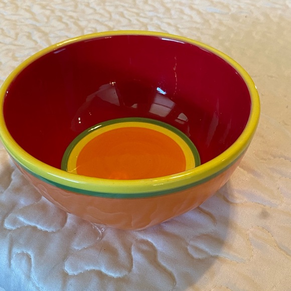 Dansk Caribe Aruba orange china 61/4 inch soup/cereal bowl [1] - Picture 3 of 7